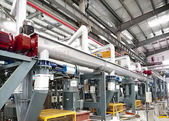 316L Stainless Steel Bulk Material Trough Screw Conveyor